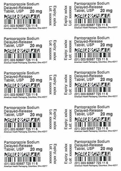 20 mg Pantoprazole Sodium Delayed-release Tablet Blister (20 mg Blister)